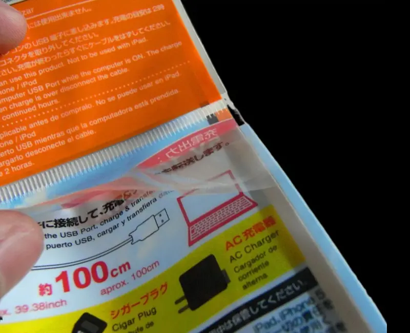 Samoprzylepna torba plastikowa Opp z niestandardowym nadrukiem
